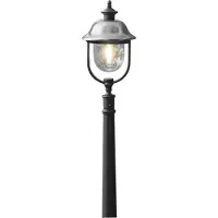 Konstsmide Lampe de terrasse Parma 125cm en acier inoxydable avec du noir