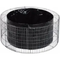 Bellissa Lit surélevé rond Gabion hauteur 40 Ø 240 cm