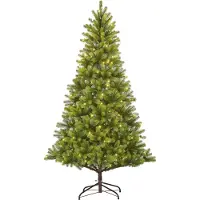 Black Box Trees Nagoya Artificial Christmas Tree with Warm White LED Lights - H240 x Ø138 cm - Vert