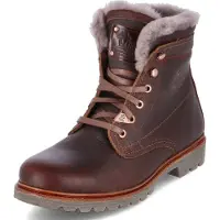 Panama jack Bottines à lacets 'Aviator Igloo' brun foncé