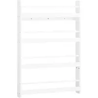 SoBuy Bibliothèque pour enfants - 4 étagères - 80 x 12 x 118 cm - Blanc