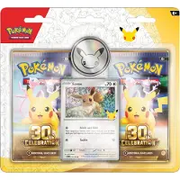 Asmodee Pokémon, lot de 2 blisters pour le 30e anniversaire, jeu de cartes, jeu de cartes à collectionner, à partir de 6 ans, durée : 20 minutes