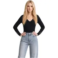 GUESS Pull LS VN ELLIE SWTR femmes - Noir - EU L