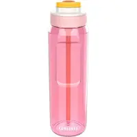 Kambukka Bouteille d'eau réutilisable - - Elton - 1000 ml - Tritan Renew - Paille intégrée