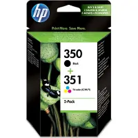 HP 350+351 (SD412EE) - Noir + 3 couleurs - Cartouche d'encre - Multipack