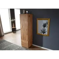 MASSIVMOEBEL24.DE MASSIVMOEBEL24 | Armoire 50x43 Chênes sauvage et lombard huilé Bois naturel FRANKFURT #113
