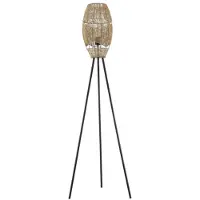 HOME DELUXE Lampadaire trépied en jute KIKO - Naturel | Lampadaire en jute, lampadaire bohème, lampadaire scandinave