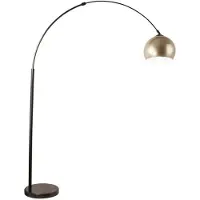 HOME DELUXE Lampe arquée en métal TALIA - Dorée | Lampe arquée, lampadaire en métal, lampe dorée