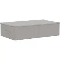 vidaXL Boîtes de rangement, lot de 6, en tissu non tissé, 70 x 40 x 18 cm, 50,4 L, couleur grise