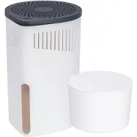 Wenko Déshumidificateur Drop Blanc 1000 g de chlorure de calcium Rechargeable sans électricité