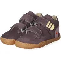 Qnuffs - Chaussures de marche pieds nus pour filles, couleur violette, en cuir, taille 26