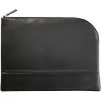 Rhodia Rhodiarama pochette zippée en simili cuir - taille L (21x28 cm) - Noir