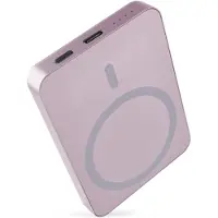 Emos POWERBANKA WI 522, bezdrátové nabíjení 20W, 5.000mAh, LOSOSOVÁ, 1xUSB-C