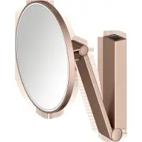 Keuco iLook_move Miroir de soins de beauté, éclairé, rond, avec interrupteur à bascule, 1 couleur de lumière, 17612299004