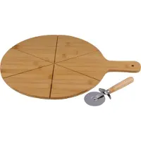 Alpina sport Plancheà pizza Ø34 cm avec couteau - 2 Pièces
