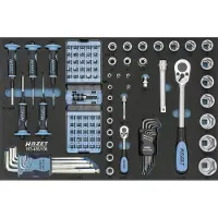 Hazet 163-466/106 Tool kit Foam padding 106-piece