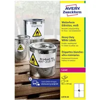 Avery Etiquettes Ultra-résistantes Blanc 99,1x139mm 20 feuilles