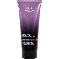Wella Ultimate Color Blonde Conditioner après-shampoing hydratant qui neutralise les tons jaunes pour les cheveux blonds froids ayant subi une décoloration ou un balayage 200 ml