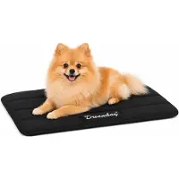 Flamingo lit pour chien - coussin pour chat, orthopédique, Dreambay, noir - tapis de sol imperméable pour chien