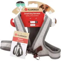 Flamingo harnais Step & Go Nelson gris, taille : L