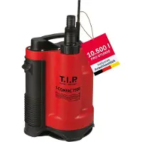T.I.P. Pompe de relevage submersible I-Compac 7500 de T.I.P., conçue pour les espaces confinés à partir de 22x22 cm, avec une hauteur de refoulement de 5 mètres et un flotteur intégré