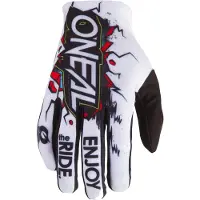 O'Neal Matrix Villain 2 Blanc Jeunesse Gants de Motocross Taille XL