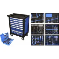 BRILLIANT TOOLS Chariot d'atelier avec 7 tiroirs et 473 outils