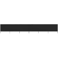 vidaXL Tissu brise-vent 6 pièces 800 x 160 cm noir