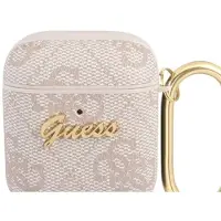 GUESS Gua24Gsmp Airpods 1/2 Coverróżowy/Pink 4G Script Metal Collection
