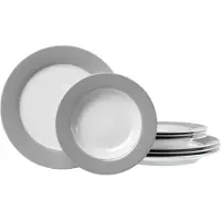 Ritzenhoff & Breker Tafelservice 8 tlg. Double gris