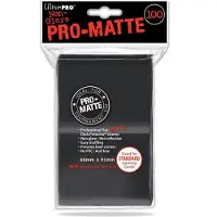 Ultra pro Protèges cartes - - Standard x100 - PRO MATTE - Non Glare - Noir