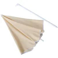 Roba ensemble de parasols , parasol avec structure métallique beige, barre de fixation grise lasurée