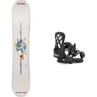 Burton - Packs (snowboard + fix) - Snowboard freestyle - Pack Talent Scout 2027 en Bois - Beige
