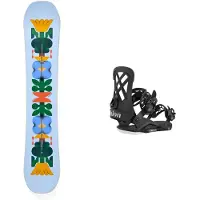 Burton - Packs (snowboard + fix) - Snowboard all-mountain - Pack Yeasayer Flora 2027 en Bois - Bleu