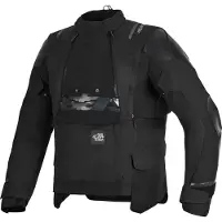 Alpinestars Harok V2 Drystar, veste en tissu imperméable ,Noir ,L