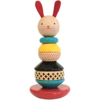 Wild & Wolf Petit Collage Tour lapin en bois