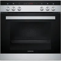 Siemens Cuisinière encastrable EQ110 KA0Z - Inox / Noir 60 cm 66 l 4 zones de cuisson