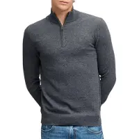 Superdry Homme Pull Essential Laine Légère Coupe Ajustée Dark Grey Taille: S