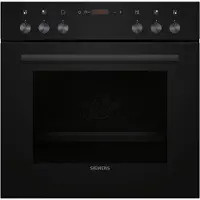 Siemens EQ110KAVB Kit de cuisson encastrable 60 cm Chauffage rapide, chaleur tournante 3D Zone de cuisson double circuit 21 cm, zone de rôtissage commutable