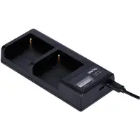 Rollei Chargeur de batterie pour batteries NP-F (Chargeur de batterie d'appareil photo), Alimentation pour appareil photo, Noir