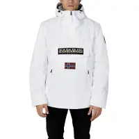 Napapijri Veste mi-saison 'Rainforest' beige foncé / bourgogne / noir / blanc