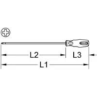 Ks Tools ERGOTORQUEplus tournevis PH1 405 mm - 159.1152