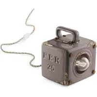 FERROLUCE Industrial lampe de table rétro avec interrupteur
