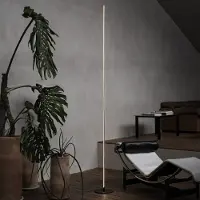 Ideal Lux Lampe sur pied LED , 3000K, laiton, IP20, modèle BLADE, référence 368665