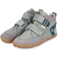 Qnuffs - Chaussures pieds nus pour garçons, modèle KASTANIE, couleur vert, en cuir grainé, taille : 30