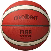 Molten Ballon de basket-ball BG5000 Premium Leather - Ballon de match officiel FIBA - Taille 7