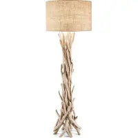 Ideal Lux DRIFTWOOD Lampadaire en bois 1 ampoule