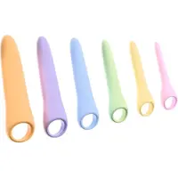 You2Toys Six in a Row 2.0 - Set de 6 godemichets et dilatateurs en silicone (colorés)