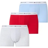 Tommy Hilfiger Underwear Boxers 'Essential' bleu clair / gris clair / rouge