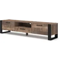 Homlando Armoire TV NUKA 200 cm Chêne Grange debout Commode